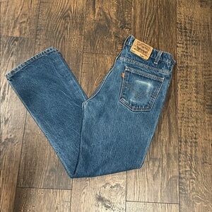 Levi's 517 Vintage Orange Tab 34x31 Made in USA 1997 Jeans